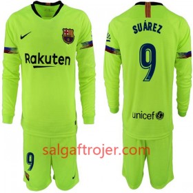 FC Barcelona Fodboldtrøjer Suarez 9 Børn Udebanesæt 2018/19 Langærmet